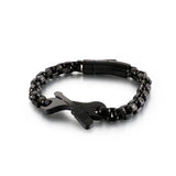 Men's Stainless Steel Power Bracelets, 8mm Width, 4 Colors