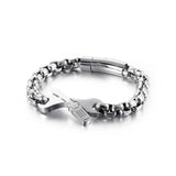 Men's Stainless Steel Power Bracelets, 8mm Width, 4 Colors