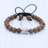 Wood Beads Buddha Bracelet Beaded Jewelry