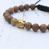 Wood Beads Buddha Bracelet Beaded Jewelry