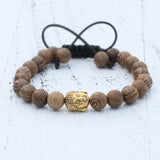 Wood Beads Buddha Bracelet Beaded Jewelry