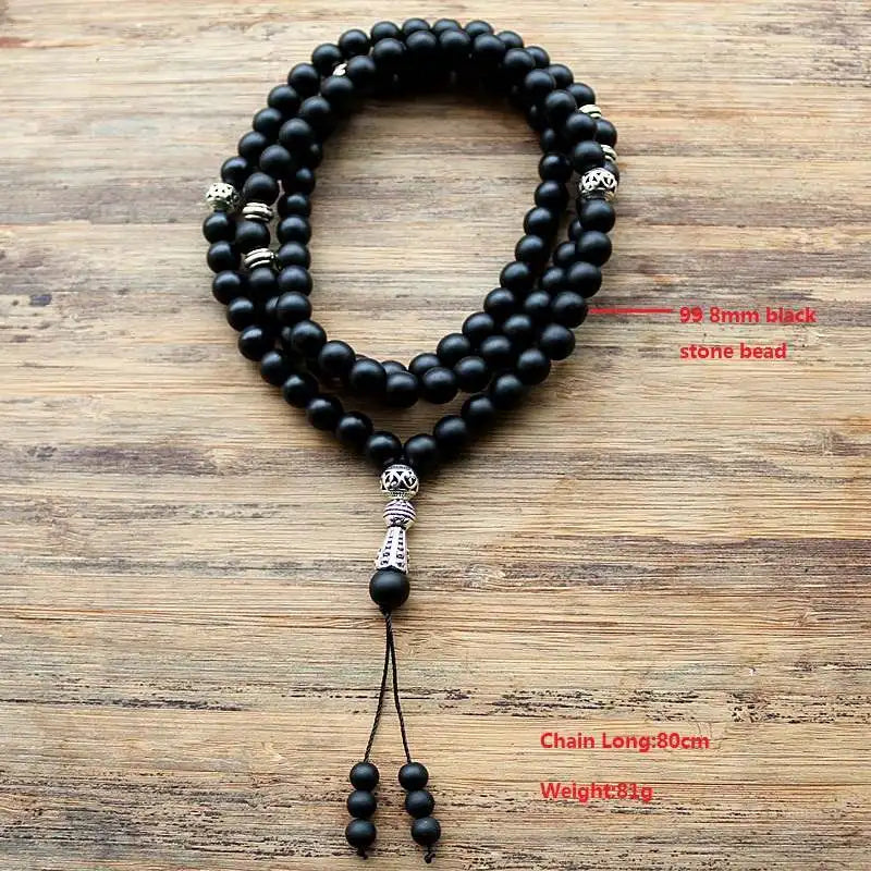 99 Prayer Beads Islamic Muslim Tasbih Rosary with Alloy Charm