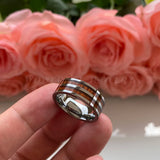 8mm Koa Wood Inlay Tungsten Rings Wedding Bands Polished Comfort Fit