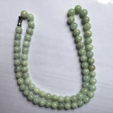 8mm Myanmar Jade Stone Beads Necklace for Women DIY Jewelry