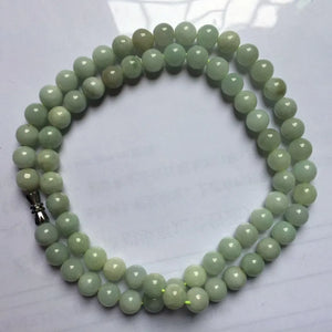 8mm Myanmar Jade Stone Beads Necklace for Women DIY Jewelry