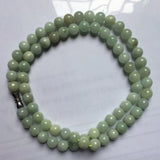 8mm Myanmar Jade Stone Beads Necklace for Women DIY Jewelry