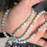 8mm Myanmar Jade Stone Beads Necklace for Women DIY Jewelry