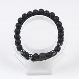 8mm Natural Stone Men's Bangle Bracelet
