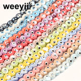8mm Red Purple Pink Ceramic Beads