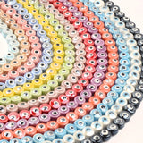 8mm Red Purple Pink Ceramic Beads