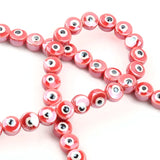 8mm Red Purple Pink Ceramic Beads