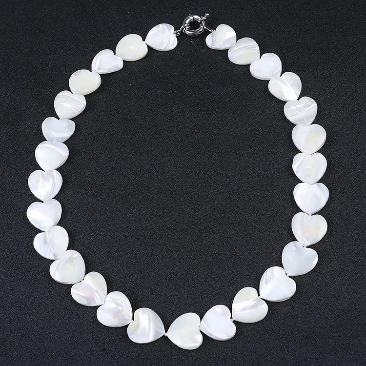 8mm Sea Shell Beads Necklace