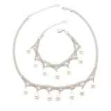 8mm Freshwater Pearl Bracelet Set Rice Oval Pearl Jewelry for Women