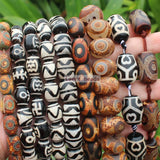 8pcs 10x14mm Ancient Tibet Dzi Agates Beads for DIY Jewelry Making