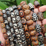 8pcs 10x14mm Ancient Tibet Dzi Agates Beads for DIY Jewelry Making