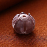 8pcs 12x10mm 3D Round Flower Shape Czech Glass Beads for DIY Jewelry Making