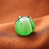 8pcs 12x10mm 3D Round Flower Shape Czech Glass Beads for DIY Jewelry Making