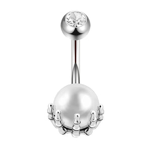 8pcs 14G Navel Belly Piercing Surgical Steel CZ Body Jewelry