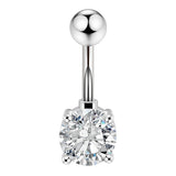 8pcs 14G Navel Belly Piercing Surgical Steel CZ Body Jewelry
