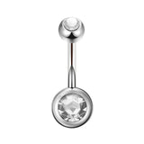 8pcs 14G Navel Belly Piercing Surgical Steel CZ Body Jewelry