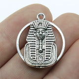 8pcs 23mm Pendant Egyptian Pharaoh Charm Double Sided
