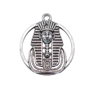 8pcs 23mm Pendant Egyptian Pharaoh Charm Double Sided