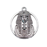 8pcs 23mm Pendant Egyptian Pharaoh Charm Double Sided