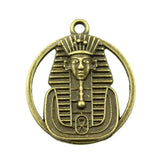 8pcs 23mm Pendant Egyptian Pharaoh Charm Double Sided