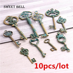 Metal Mix Green Bronze Charms for Jewelry Making D6404