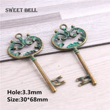 Metal Mix Green Bronze Charms for Jewelry Making D6404