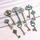 Metal Mix Green Bronze Charms for Jewelry Making D6404