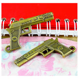 8pcs Antique Bronze Gun Charms DIY Jewelry Pendant