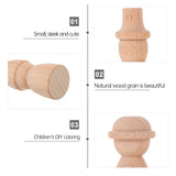8pcs Adorable Kids Painting Toys Unfinished Wood Craft