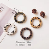 8pcs Leopard Like Mink Hair Round DIY Earrings Accessories