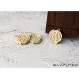 8pcs Coin Pendant DIY Earrings Accessory Retro Queen Portrait