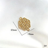 8pcs Geometric Pendant DIY Earrings Jewelry Accessories Alloy Grid Minimalism