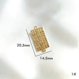 8pcs Geometric Pendant DIY Earrings Jewelry Accessories Alloy Grid Minimalism