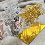 Acrylic Coat Shape Earring Jewelry Hanger Stand Organizer