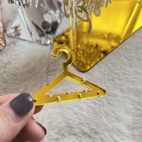 Acrylic Coat Shape Earring Jewelry Hanger Stand Organizer
