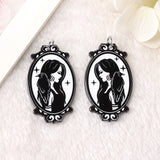 8pcs Hecate Goddess Charms Acrylic Witchy Wicca Pagan Pendant Findings