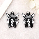 8pcs Hecate Goddess Charms Acrylic Witchy Wicca Pagan Pendant Findings