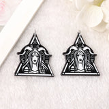 8pcs Hecate Goddess Charms Acrylic Witchy Wicca Pagan Pendant Findings