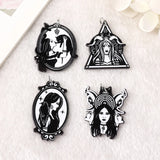 8pcs Hecate Goddess Charms Acrylic Witchy Wicca Pagan Pendant Findings