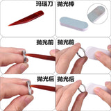 8pcs Jewelry Tool Ring And Earring Repair Polishing Tool