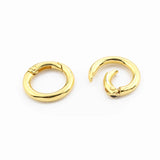 8pcs Metal Spring Gate O Ring Openable Keyring Leather Bag Belt Strap Buckle