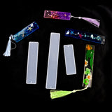 8pcs Ruler Bookmark Resin Molds Kit Silicone Keychain UV Resin DIY Craft