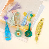 8pcs Ruler Bookmark Resin Molds Kit Silicone Keychain UV Resin DIY Craft