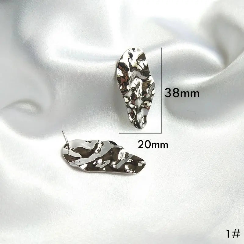 8pcs Plated Ear Pin for DIY Jewelry Making