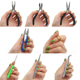 8pcs DIY Jewelry Making Tool Kits Pliers Set Needle-Nosed Plier Wire Cutter