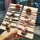 8pcs Girl Elastic Hair Tie Ponytail Headband Hair Accessories